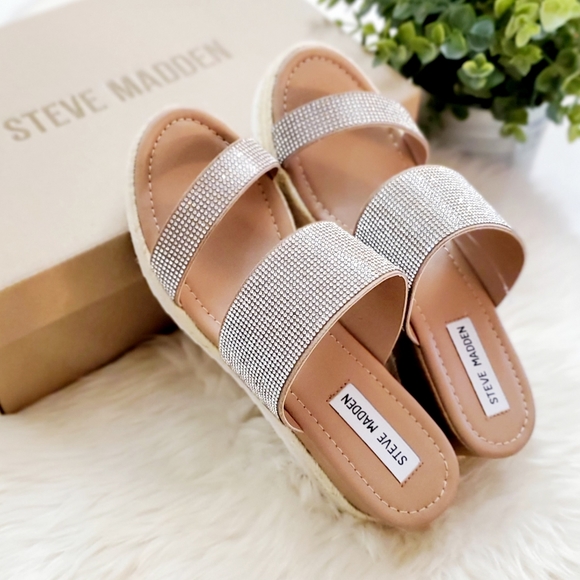 Steve Madden Mistee Rhinestone Sandals - Picture 10 of 11